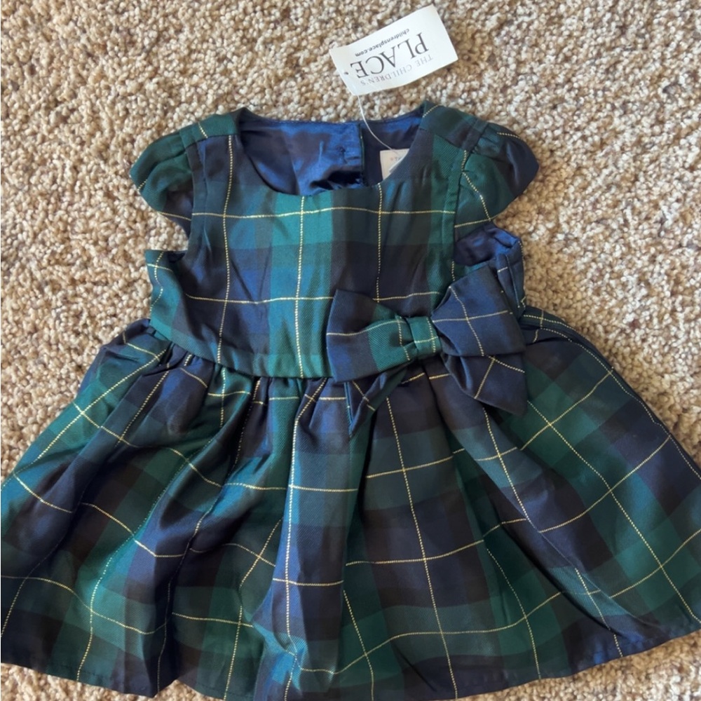 The Children's Place Blue and Green Plaid Dress